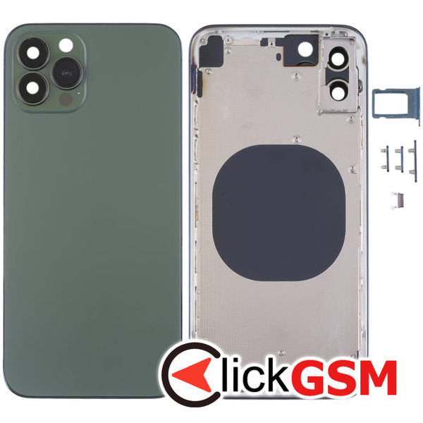 Piesa Carcasa Cu Capac Spate Green Apple Iphone X 4ftl