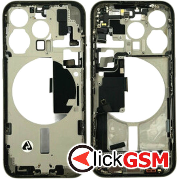 Piesa Piesa Carcasa Cu Capac Spate Gri Apple Iphone 15 Pro 41sn