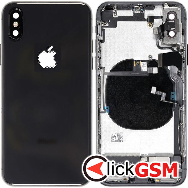 Piesa Piesa Carcasa Cu Capac Spate Gri Apple Iphone X 468f