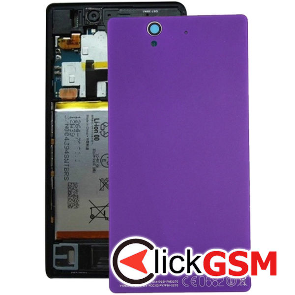 Piesa Piesa Carcasa Cu Capac Spate Purple Sony Xperia Z 211e