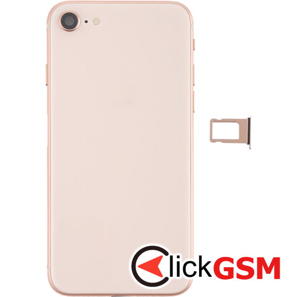 Piesa Piesa Carcasa Cu Capac Spate Rose Gold Apple Iphone 8 4g1d