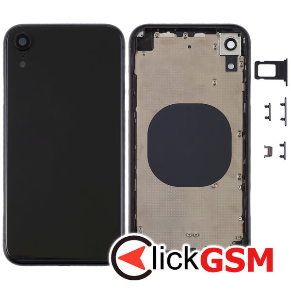 Piesa Carcasa Cu Capac Spate Si Geam Camera Black Apple Iphone Xr 4fvw