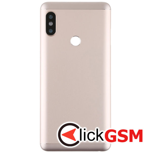 Piesa Carcasa Cu Capac Spate Si Geam Camera Gold Xiaomi Redmi Note 5 25w0