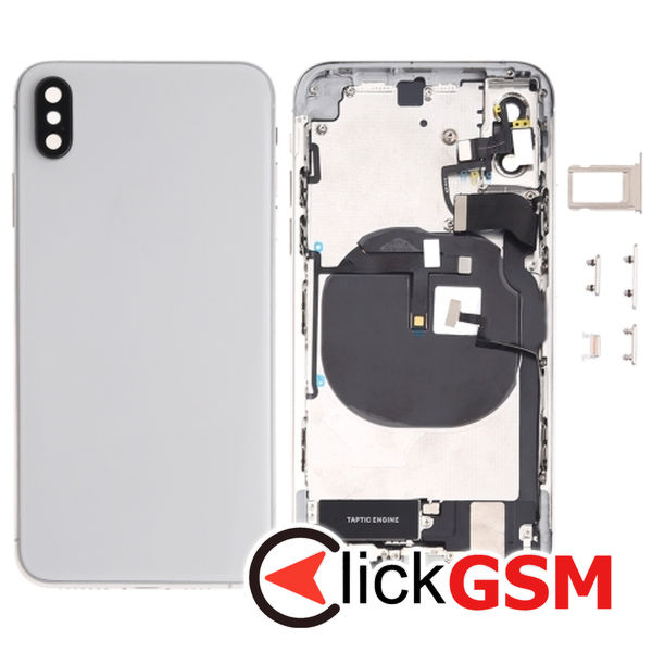 Piesa Carcasa Cu Capac Spate Si Geam Camera White Apple Iphone Xs 4fo8