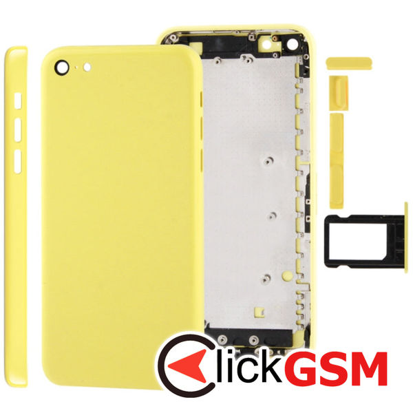 Piesa Carcasa Cu Capac Spate Si Suport Sim Apple Iphone 5c 4f9c