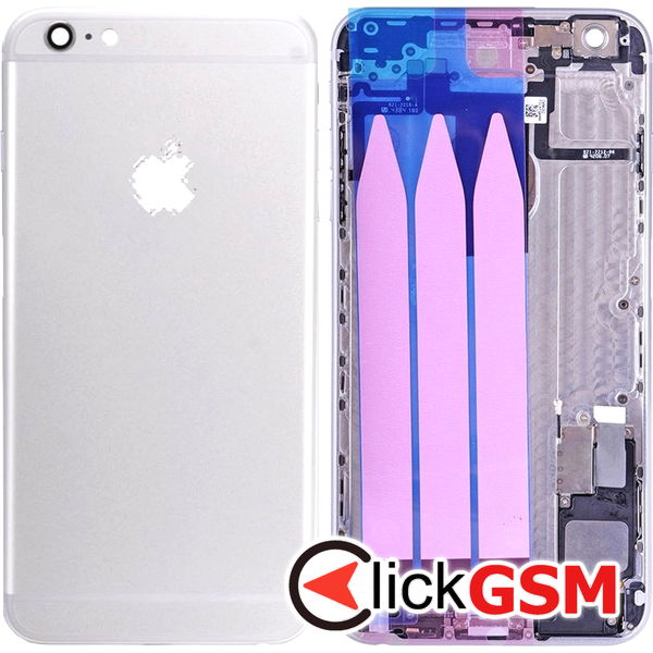 Piesa Carcasa Cu Capac Spate Silver Apple Iphone 6 Plus 4610