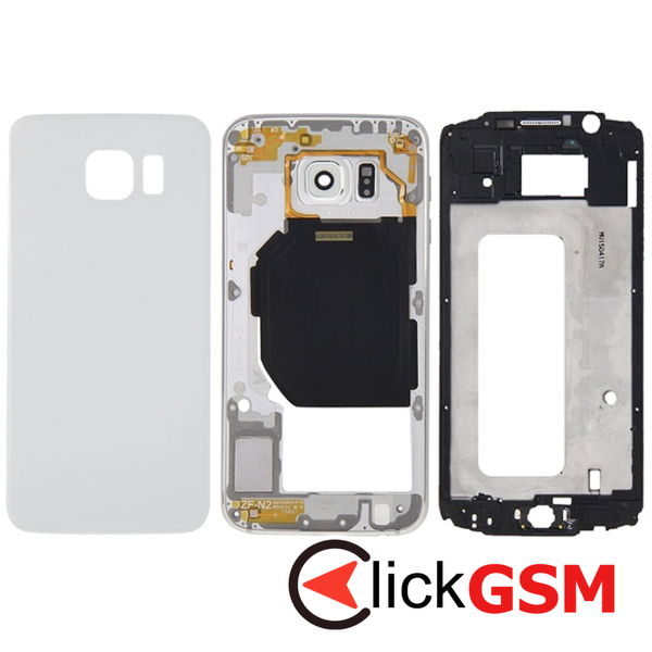 Piesa Carcasa Cu Capac Spate White Samsung Galaxy S6 4ali