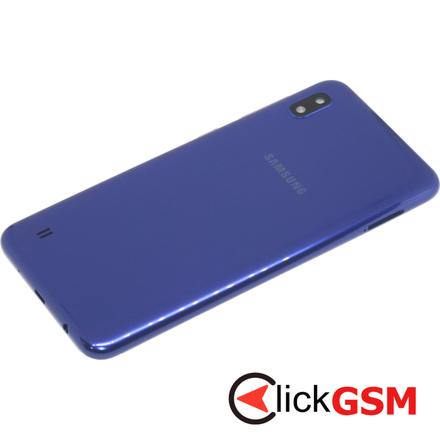 Carcasa cu Spate Plastic, Butoane Laterale, Geam Camera Albastru Samsung Galaxy A10 uae