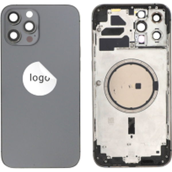 Apple iPhone 12 Pro Max  · Carcasa cu rama si capac spate iPhone 12 Pro Max  original recuperata  Graphite  Grad C