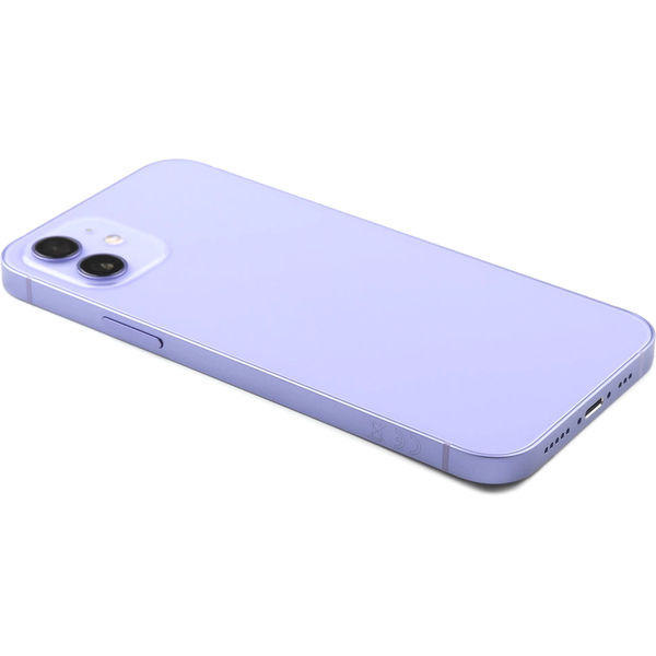 Apple iPhone 12 · Rear Housing with small parts (EU Version) For iPhone 12 Purple Pulled