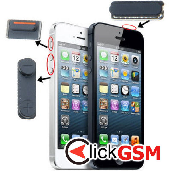 Piesa Componenta Black Apple Iphone 5 4fac