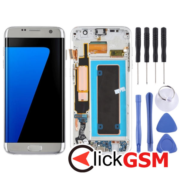 Piesa Display Cu Rama Si Modul Incarcare Samsung Galaxy S7 Edge 4f0r