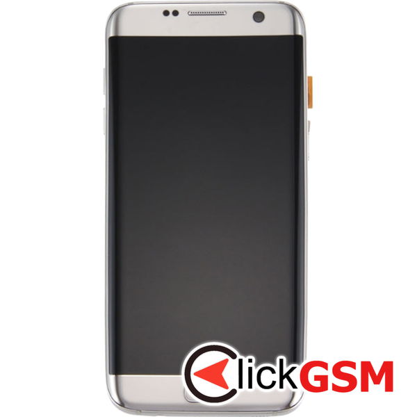 Piesa Display Cu Rama Si Modul Incarcare Silver Samsung Galaxy S7 Edge 4emp