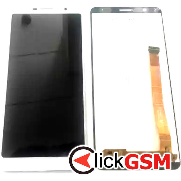 Piesa Display Cu Touchscreen Alb Alcatel 3c 2pr3