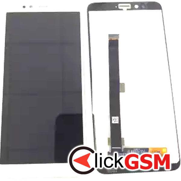 Piesa Piesa Display Cu Touchscreen Alb Lenovo S5 Elt