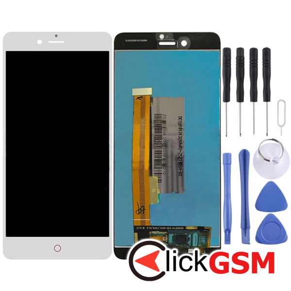 Piesa Display Cu Touchscreen Alb Nubia Z11 Minis 1y41