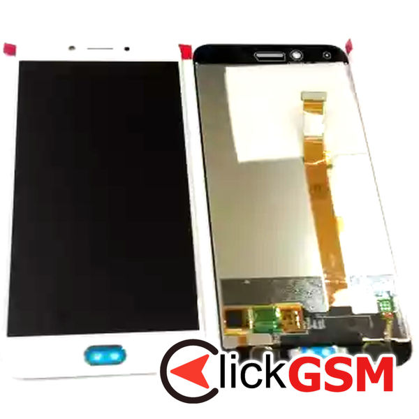 Piesa Piesa Display Cu Touchscreen Alb Oppo A77 2pt2