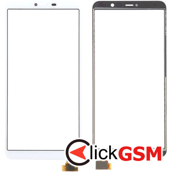 Piesa Piesa Display Cu Touchscreen Alb Wiko Y80 4vom