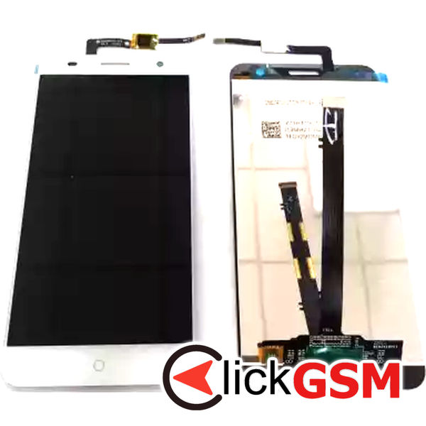 Piesa Display Cu Touchscreen Alb Zte Blade V7 2mkw