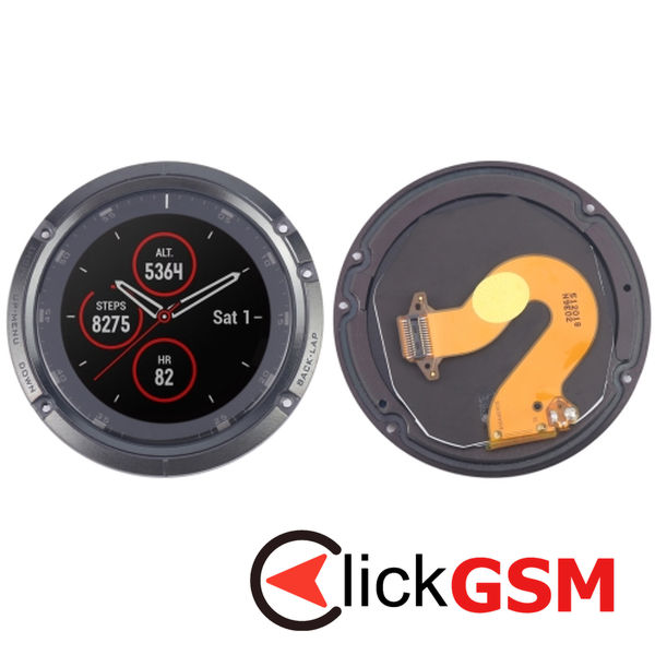 Piesa Display Cu Touchscreen Black Garmin Fenix 5 4881