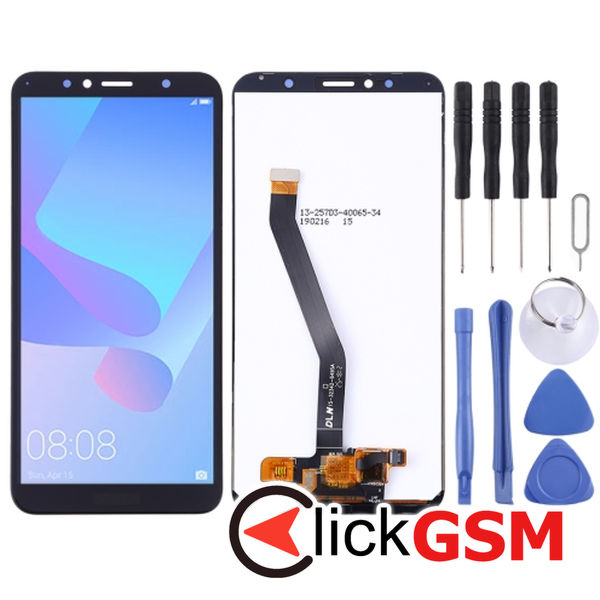 Piesa Display Cu Touchscreen Black Huawei Y6 Prime 2018 2bac