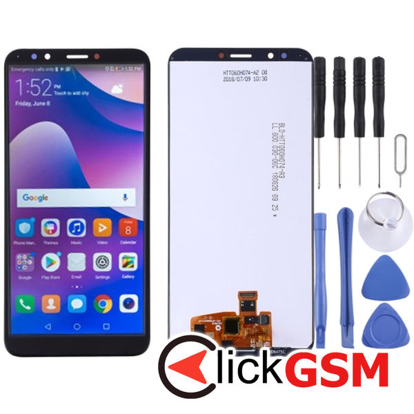 Piesa Display Cu Touchscreen Black Huawei Y7 Prime 2018 2baf