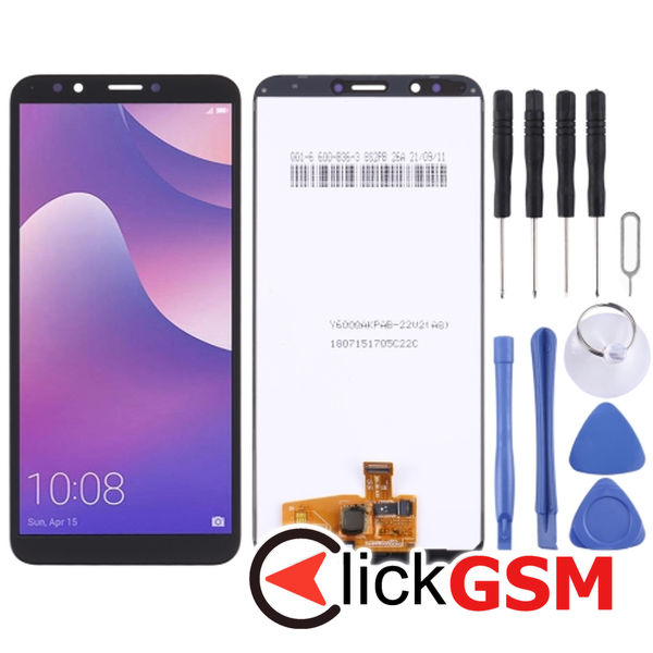 Piesa Piesa Display Cu Touchscreen Black Huawei Y7 Pro 2018 257w