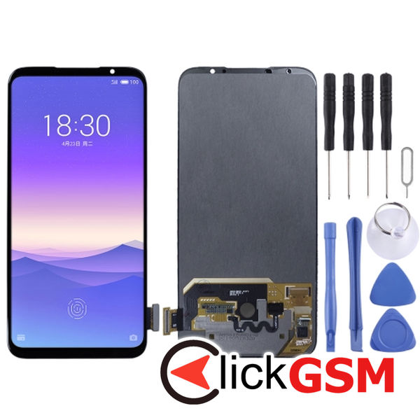 Piesa Display Cu Touchscreen Black Meizu 16xs 2fg8