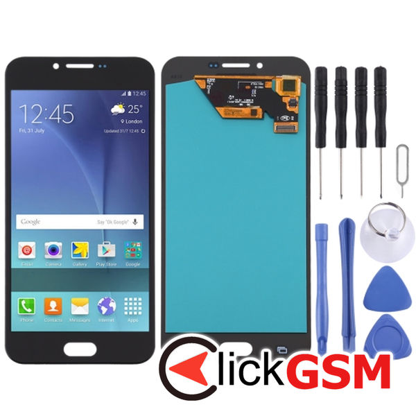 Piesa Piesa Display Cu Touchscreen Black Samsung Galaxy A8 4o5h