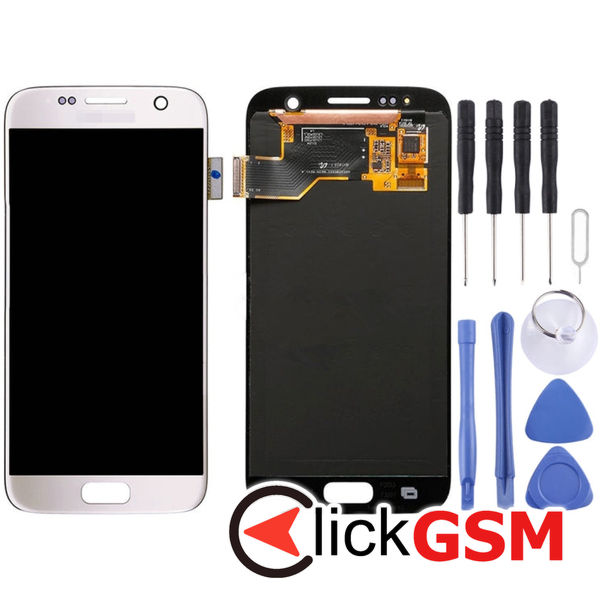 Piesa Display Cu Touchscreen Black Samsung Galaxy S7 4el5