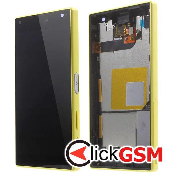 Piesa Display Cu Touchscreen Galben Sony Xperia Z5 Compact 4ujc