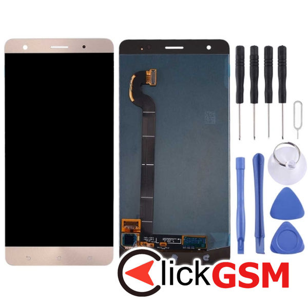 Piesa Piesa Display Cu Touchscreen Gold Asus Zenfone 3 Deluxe 25d8