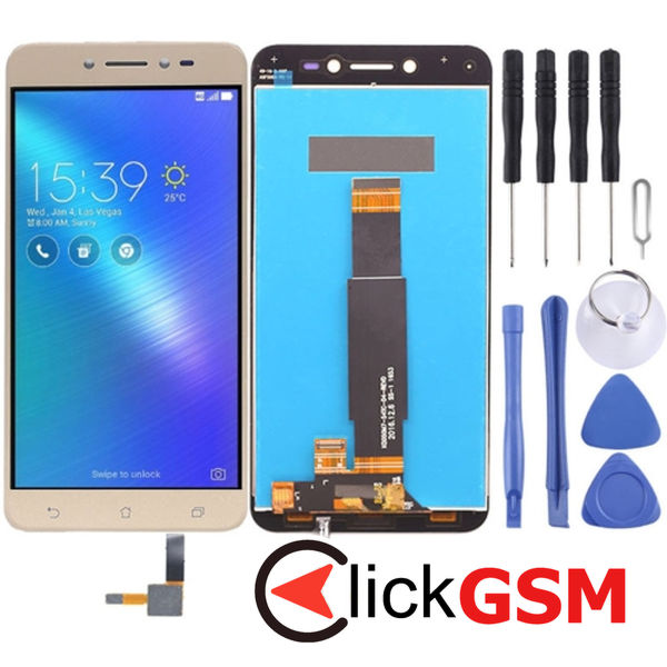 Piesa Piesa Display Cu Touchscreen Gold Asus Zenfone Live 4n6w