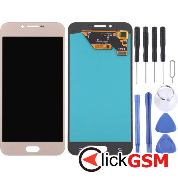 Piesa Piesa Display Cu Touchscreen Gold Samsung Galaxy A8 2016 4es4