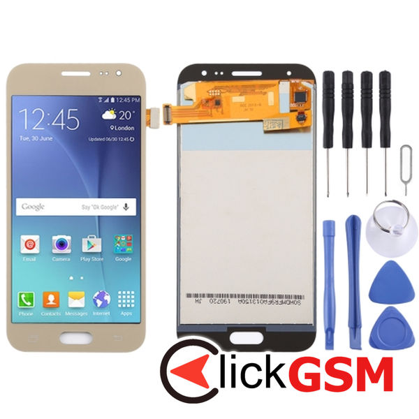 Piesa Piesa Display Cu Touchscreen Gold Samsung Galaxy J2 4f0s