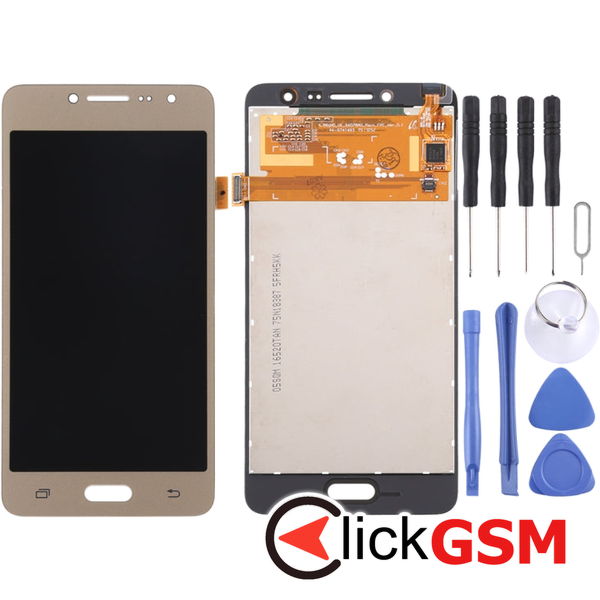 Piesa Piesa Display Cu Touchscreen Gold Samsung Galaxy J2 Prime 4eu9