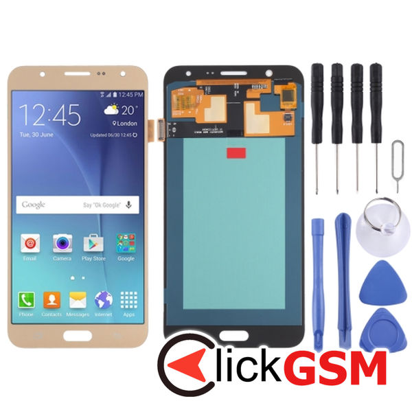 Piesa Display Cu Touchscreen Gold Samsung Galaxy J7 4f1c