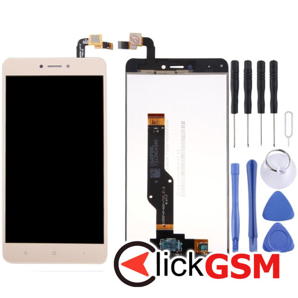 Piesa Piesa Display Cu Touchscreen Gold Xiaomi Redmi Note 4x 4p7v