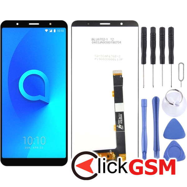 Piesa Display Cu Touchscreen Negru Alcatel 3c 2019 24co