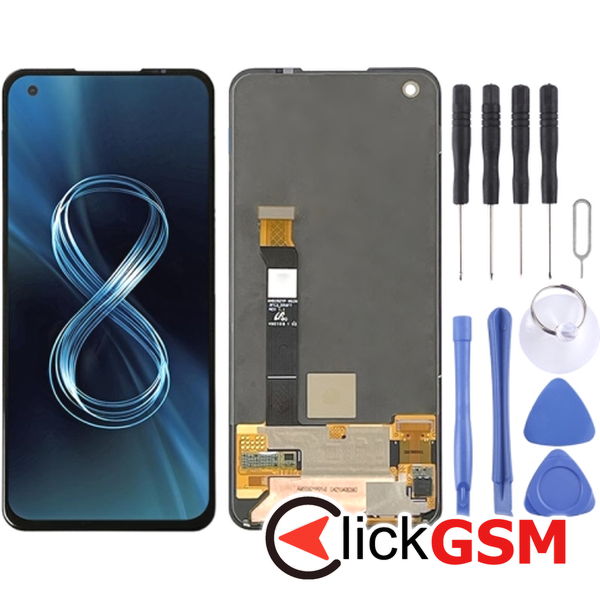 Piesa Piesa Display Cu Touchscreen Negru Asus Zenfone 8 25e2