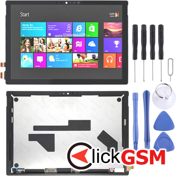 Piesa Display Cu Touchscreen Negru Microsoft Surface Pro 6 1y2v