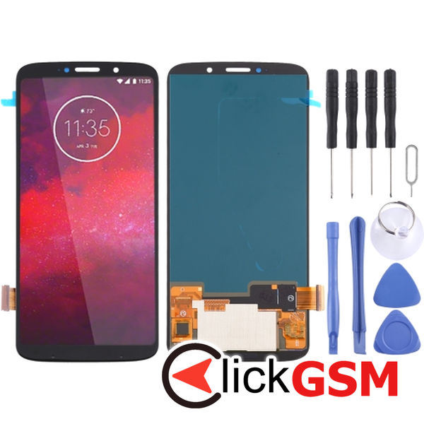 Piesa Piesa Display Cu Touchscreen Negru Motorola Moto Z3 22sz