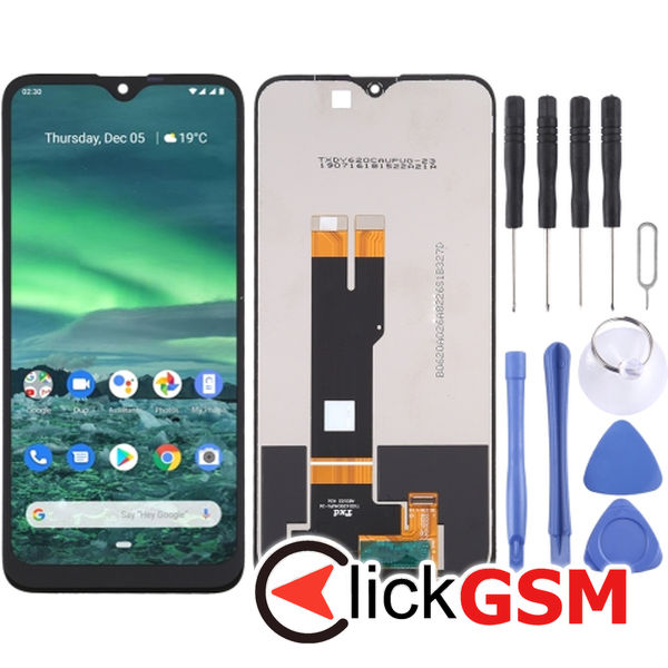 Piesa Display Cu Touchscreen Negru Nokia 2 49on