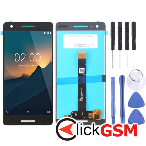 Piesa Display Cu Touchscreen Negru Nokia 2 49wo