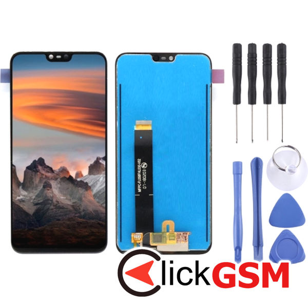 Piesa Piesa Display Cu Touchscreen Negru Nokia X6 49wn