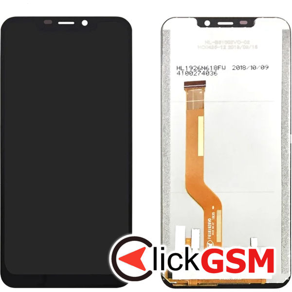 Piesa Display Cu Touchscreen Negru Oukitel C12 Pro 4um1