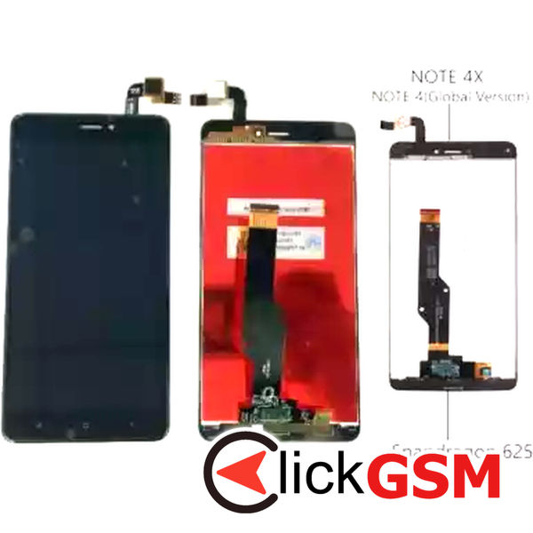 Piesa Piesa Display Cu Touchscreen Negru Xiaomi Redmi Note 4x 3a8j