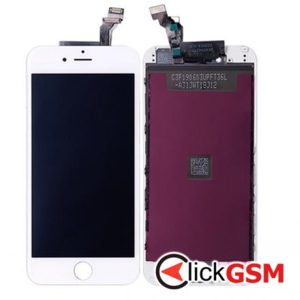 Display cu TouchScreen, Rama Alb Apple iPhone 6 2wbz