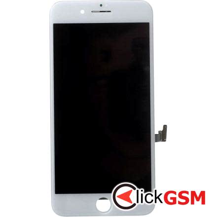 Display cu Touchscreen, Rama Alb Apple iPhone 8