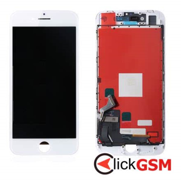Display cu TouchScreen, Rama Alb Apple iPhone SE 2020 2wbl